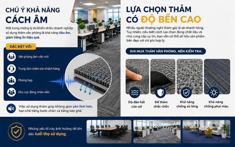 Chú ý khả năng cách âm