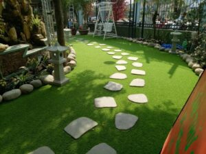 Thi công thảm cỏ nhân tạo